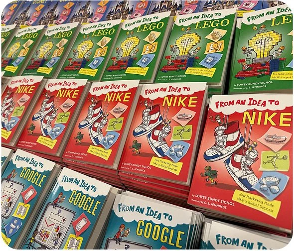 From and Idea to Book series covers
